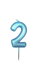 VELA NUMERO 2 CELESTE